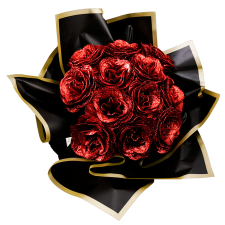 Glitter Rose Bouquet